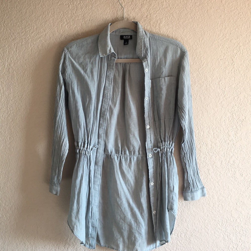 Soft Blue Cardigan/Top